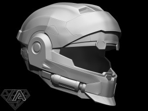 halo cqc helmet Model Cetak 3D