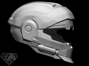 halo cqc helmet Model Cetak 3D