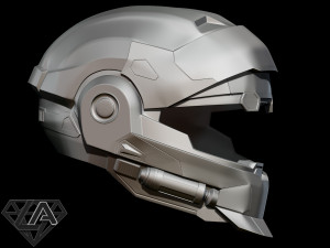 halo cqc helmet Model Cetak 3D