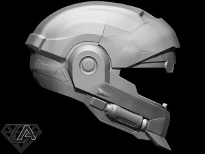 halo cqc helmet Model Cetak 3D