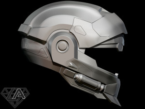 halo cqc helmet Model Cetak 3D