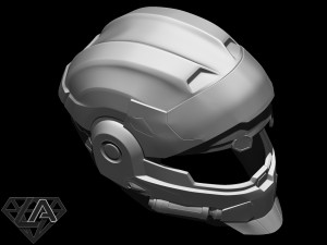 halo cqc helmet Model Cetak 3D