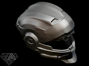 halo cqc helmet Model Cetak 3D