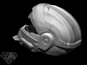 halo cqc helmet Model Cetak 3D