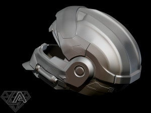 halo cqc helmet Model Cetak 3D