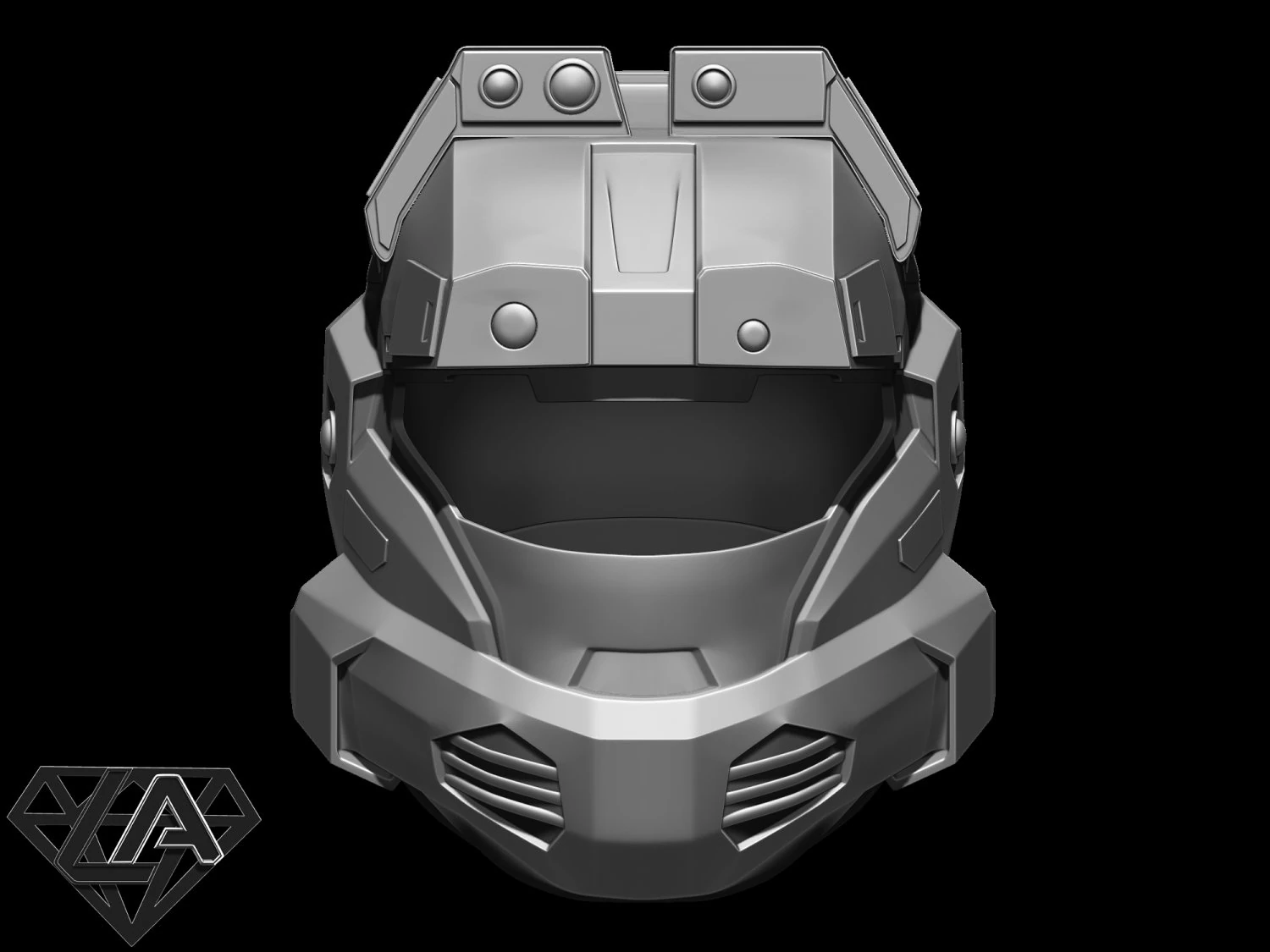 halo scout helmet 3D Print Model .c4d .max .obj .3ds .fbx .stl .blend