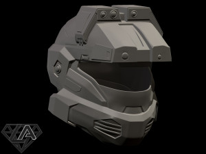 halo scout helmet 3Dプリントモデル