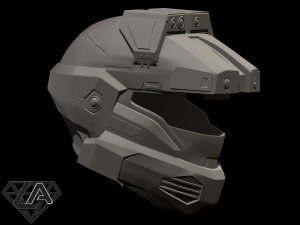 halo scout helmet 3Dプリントモデル