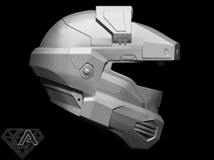 halo scout helmet 3Dプリントモデル