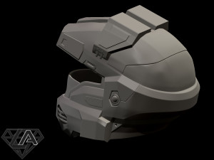 halo scout helmet 3Dプリントモデル
