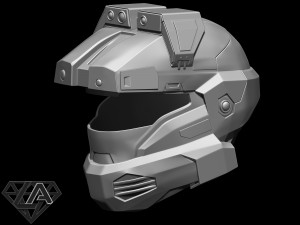 halo scout helmet 3Dプリントモデル