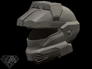 halo scout helmet 3Dプリントモデル