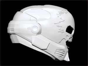 halo eva emile helmet 3D Print Model