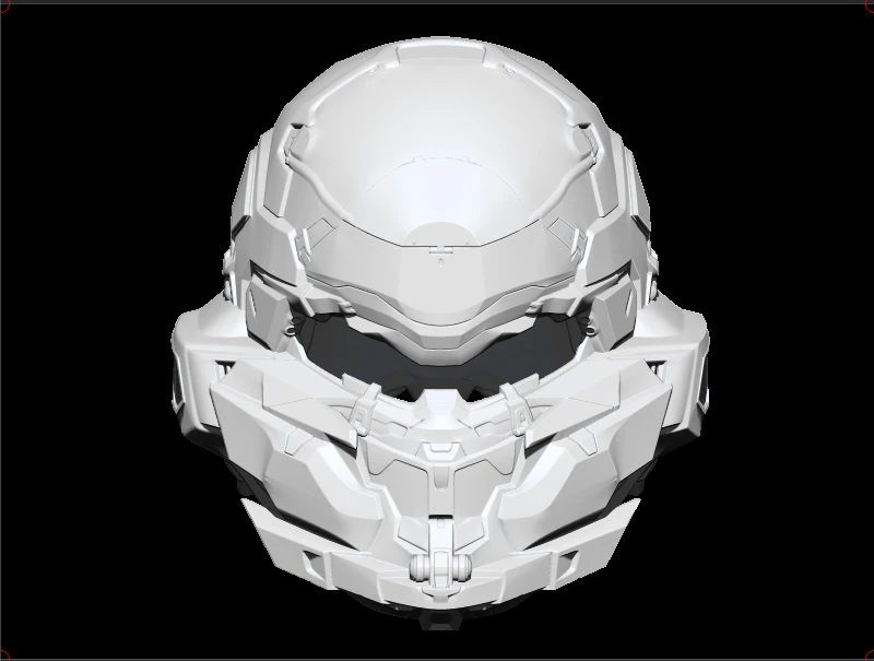 halo locus helmet 3D Print Model .c4d .max .obj .3ds .fbx .stl .blend 