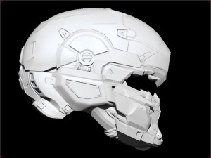 halo locus helmet 3Dプリントモデル