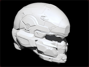 halo locus helmet 3Dプリントモデル