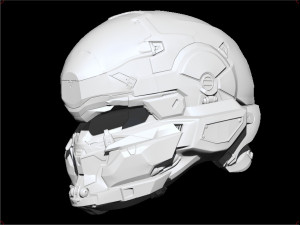 halo locus helmet 3Dプリントモデル