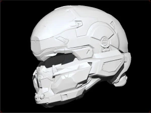 halo locus helmet 3D Print Model