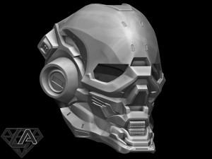 halo locus custom helmet 3D Print Model