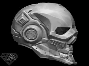 halo locus custom helmet 3D Print Model