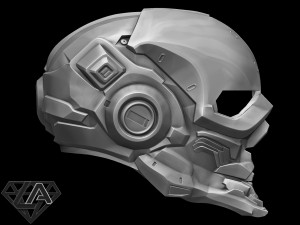 halo locus custom helmet 3D Print Model