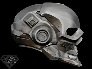 halo locus custom helmet 3D Print Model