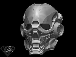 halo locus custom helmet 3D Print Model