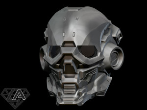 halo locus custom helmet 3D Print Model