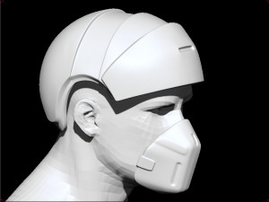 medic sci-fi helmet 3D प्रिंट मॉडल