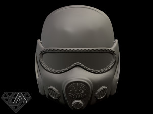 metro 2033 helmet 3D Baskı Modeli