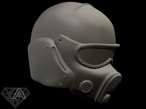 metro 2033 helmet 3D Baskı Modeli