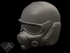 metro 2033 helmet 3D Baskı Modeli