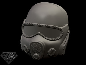 metro 2033 helmet 3D Baskı Modeli