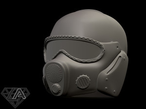 metro 2033 helmet 3D Baskı Modeli