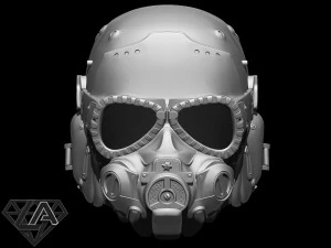 メトロ エクソダス スパルタ サム ヘルメット 3Dプリントモデル