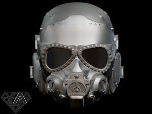 metro exodus sparta sam helmet 3D 프린트 모델