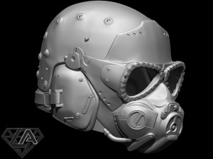 metro exodus sparta sam helmet 3D 프린트 모델