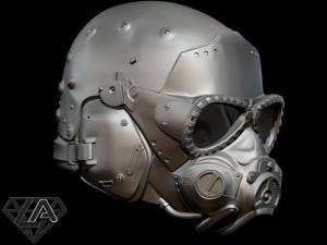 metro exodus sparta sam helmet 3D 프린트 모델