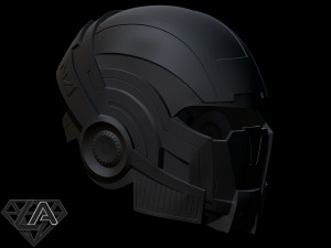 mass effect n7 helmet Modello di stampa 3D