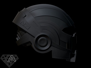 mass effect n7 helmet Modello di stampa 3D