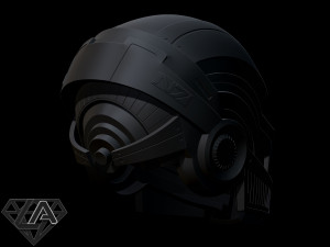 mass effect n7 helmet Modello di stampa 3D