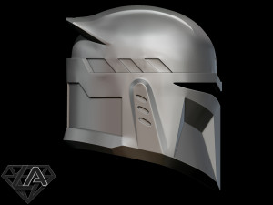 custom mandalorian helmet 3D प्रिंट मॉडल