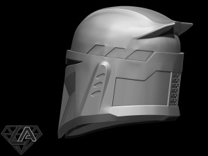 custom mandalorian helmet 3D प्रिंट मॉडल