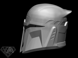 custom mandalorian helmet 3D प्रिंट मॉडल