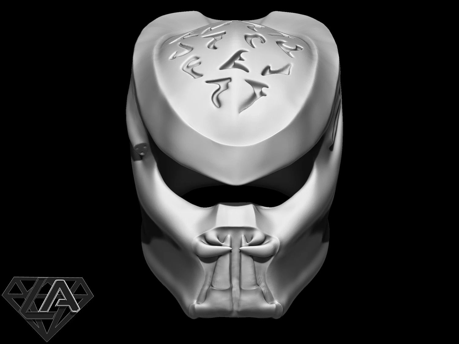 predator helmet 3D Print Model .c4d .max .obj .3ds .fbx .stl .blend 