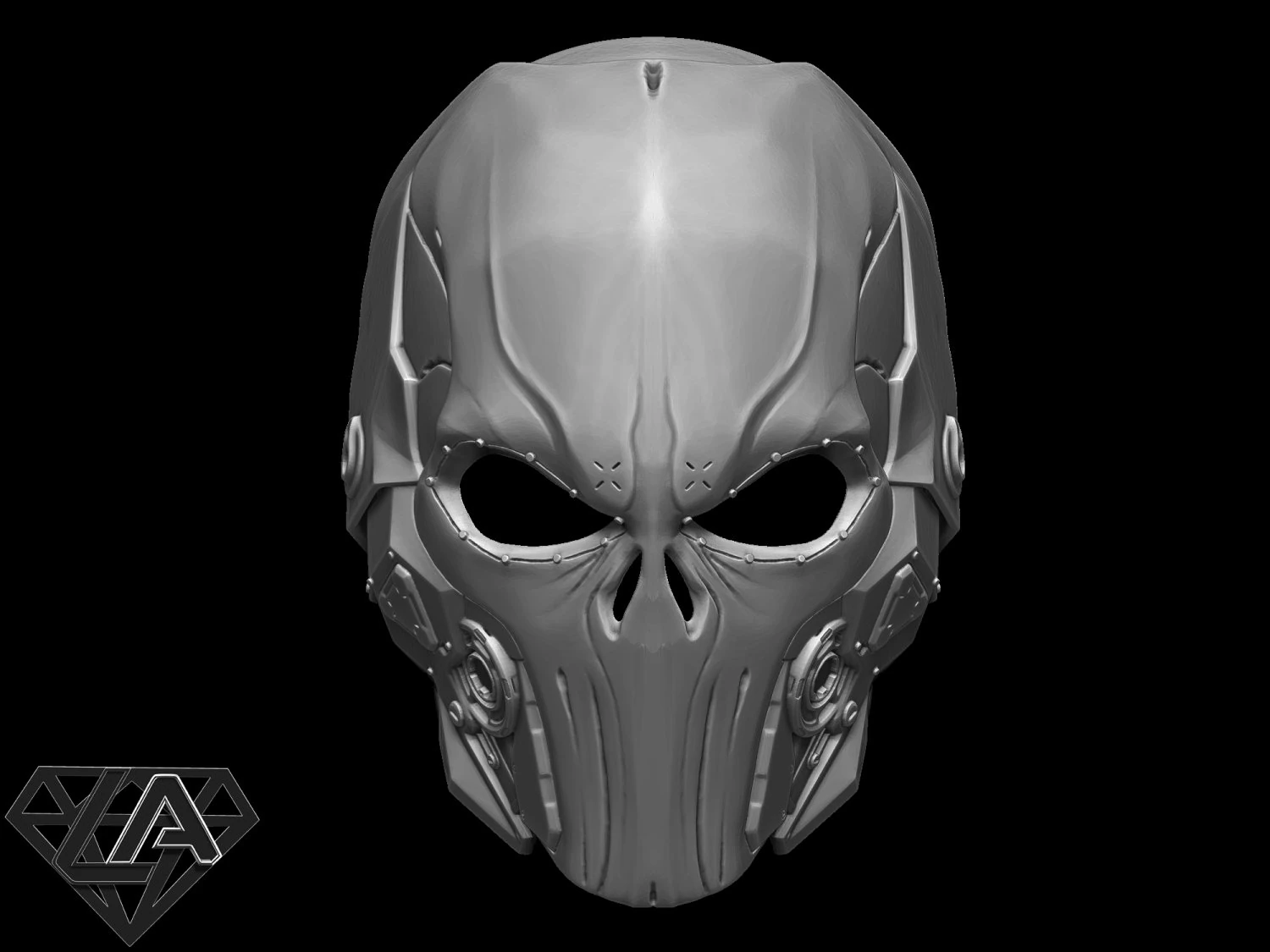 sci-fi punisher helmet 3D Print Model .c4d .max .obj .3ds .fbx .stl .blend