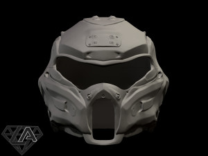 cybermantis custom helmet 3D Print Model