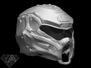 cybermantis custom helmet 3D Print Model