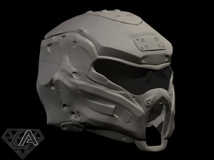 cybermantis custom helmet 3D Print Model
