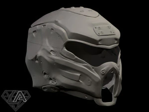 cybermantis custom helmet 3D Print Model